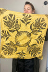 Linen Bandana - Calendula & Bees