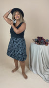 4 Way Reversible Crop - Flannel Flower Print (8)