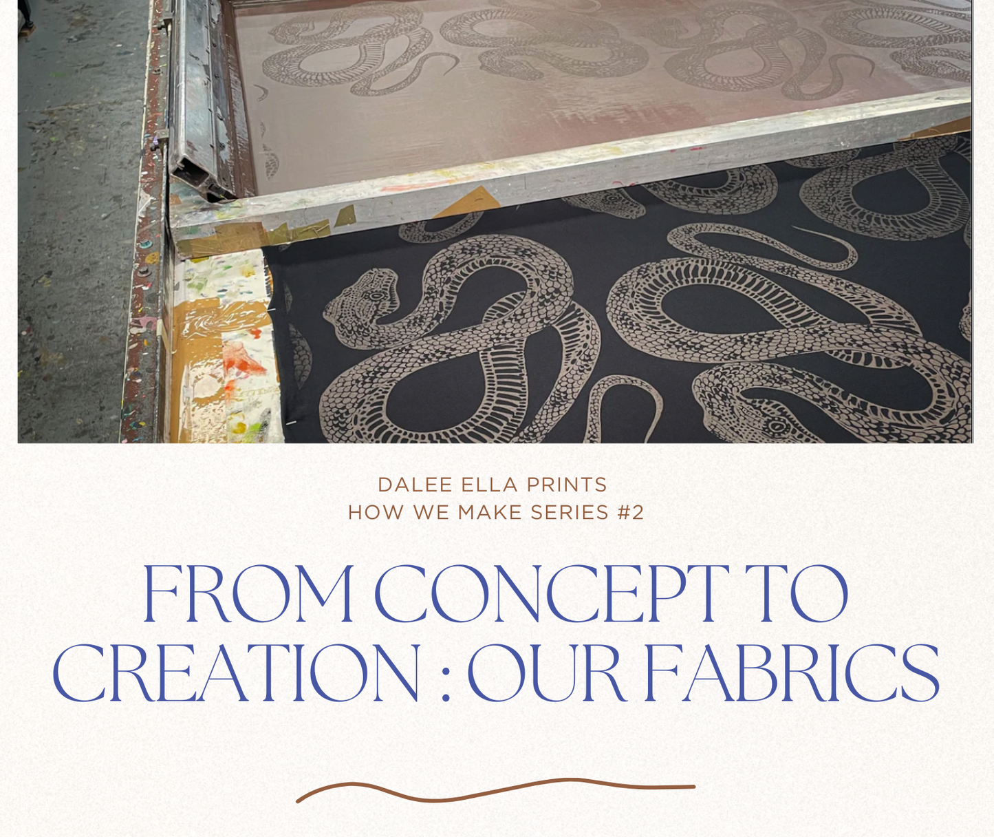 How we MAKE series : Vol 2 - Our Fabrics