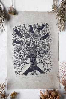  Self care is Community Care is Earth Care - Handmade Print