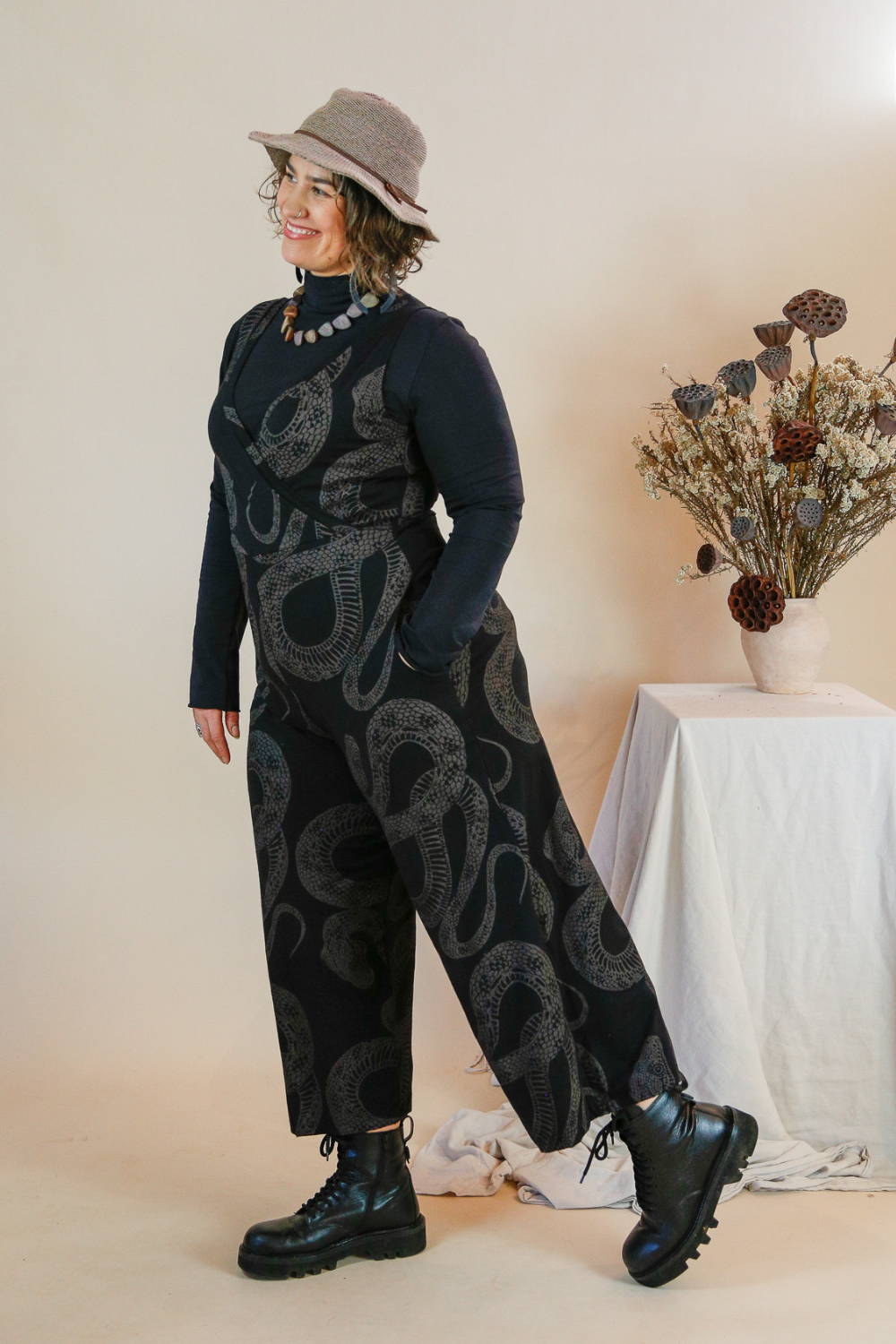Python Onesies Wide Leg Jumpsuit - Diamond Python Print (size 20) – Dalee Ella Prints