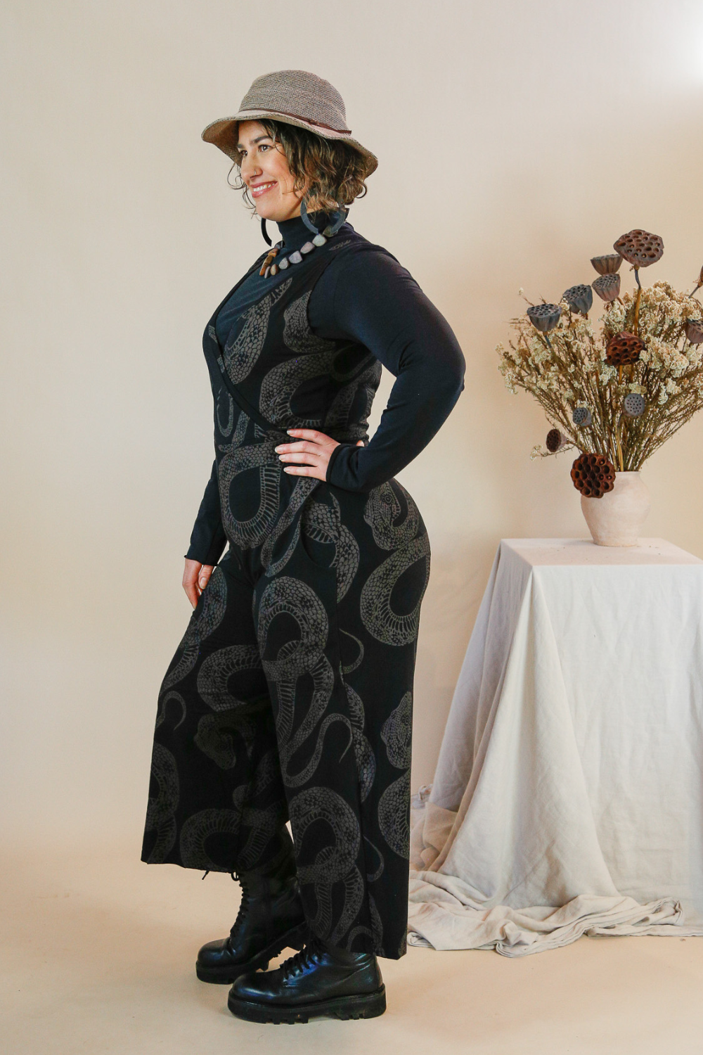 Python Onesies Wide Leg Jumpsuit - Diamond Python Print (size 20) – Dalee Ella Prints