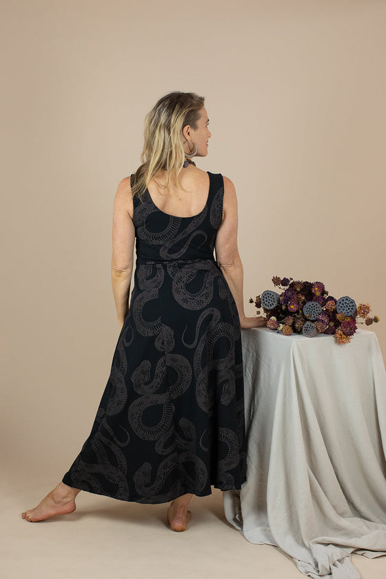 Flow Dress - Diamond Python Print (8,10)