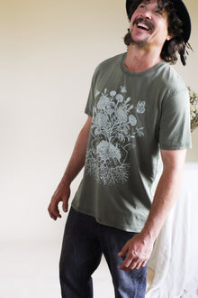  Organic Cotton Unisex Tee - Marigold connection Print