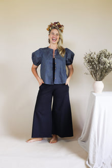  Organic Wide Leg Pants - Black