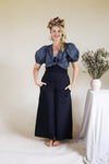 Organic Wide Leg Pants - Black (12)