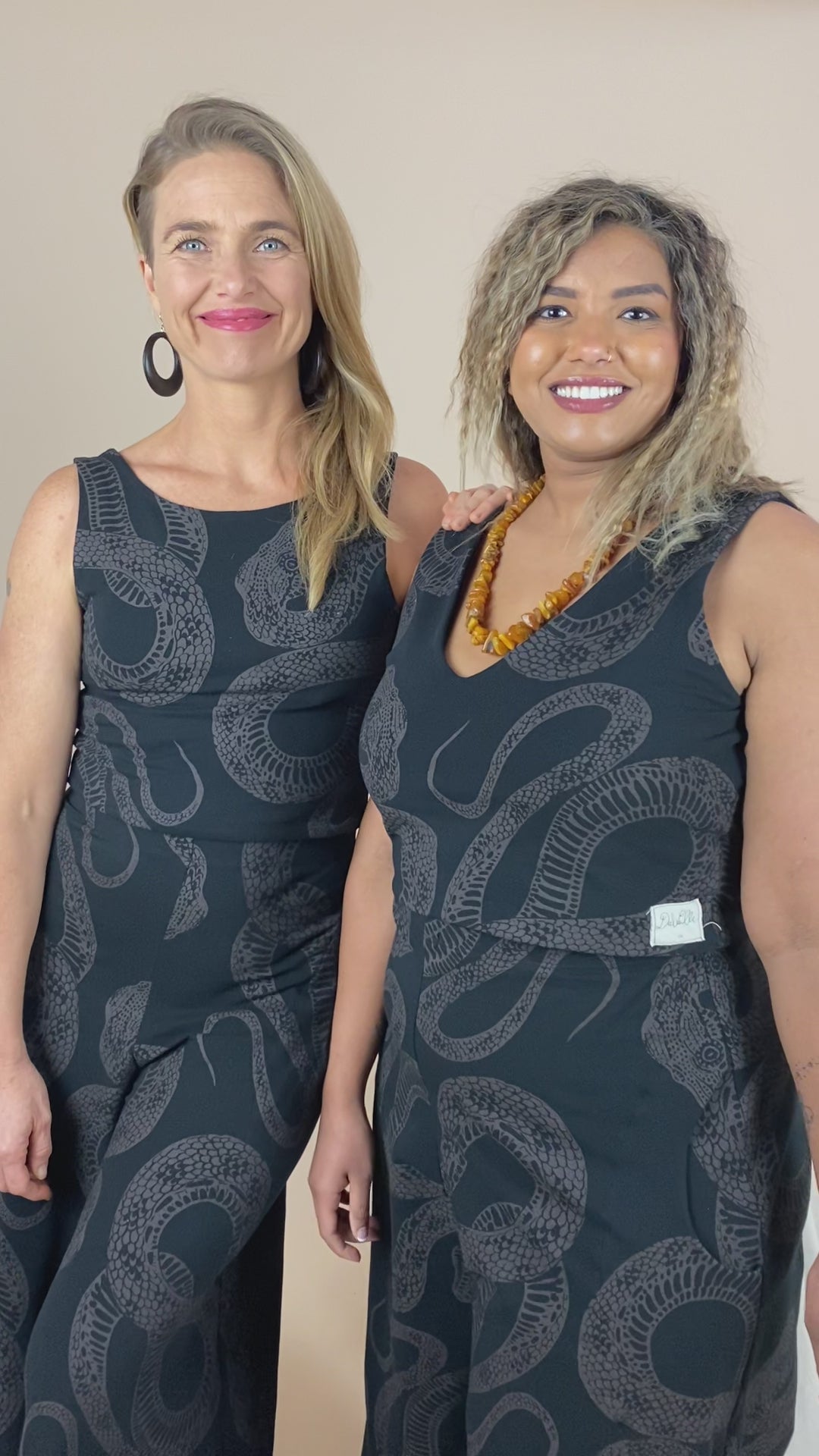 4 Way Reversible Crop - Diamond Python Print