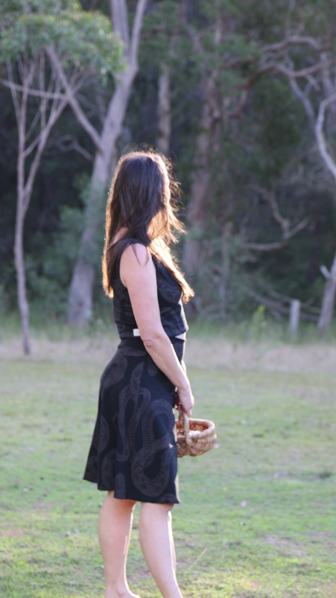 4 Way Reversible Crop - Diamond Python Print