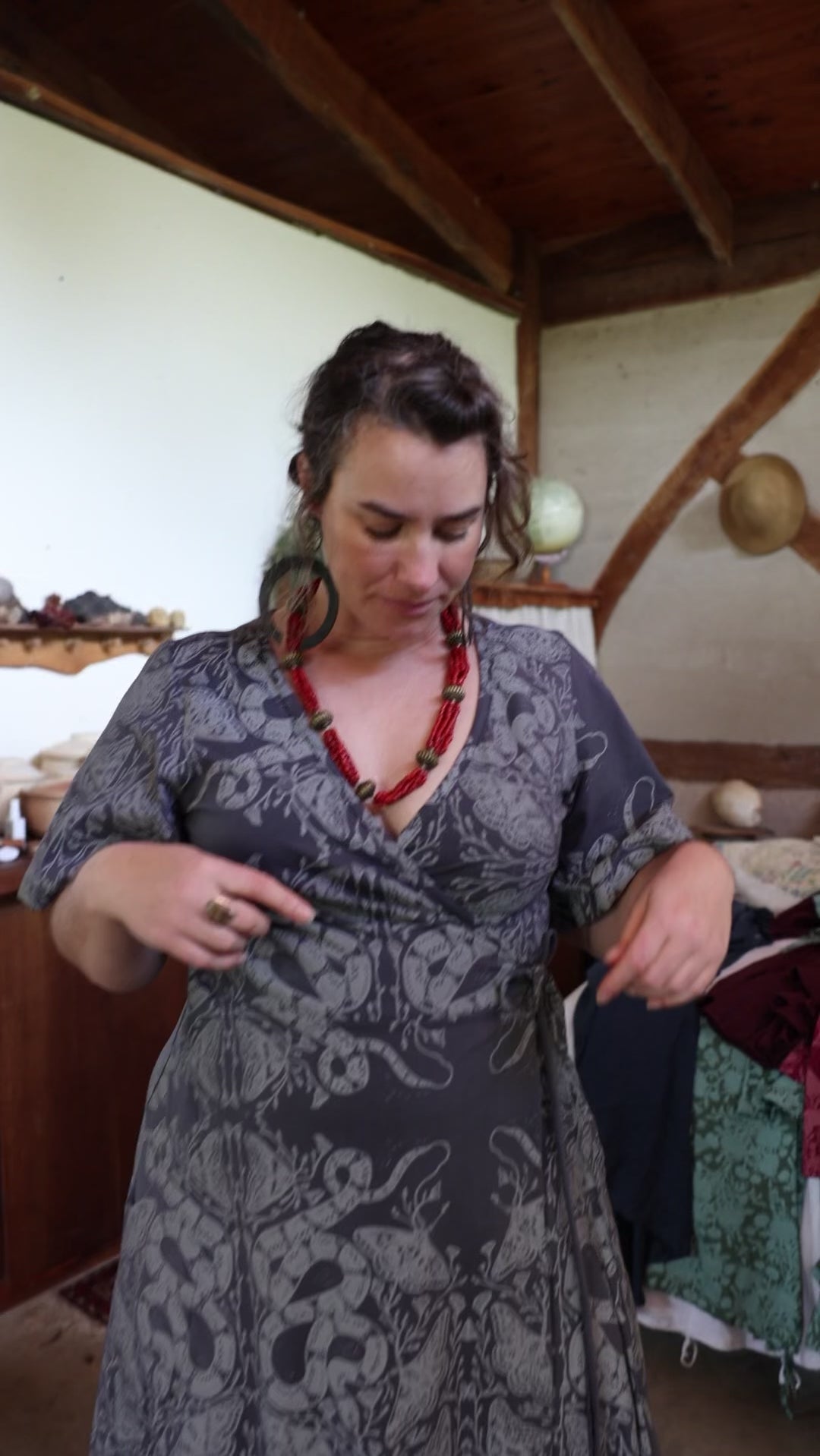 Wrap Dress - Nightwalk Print