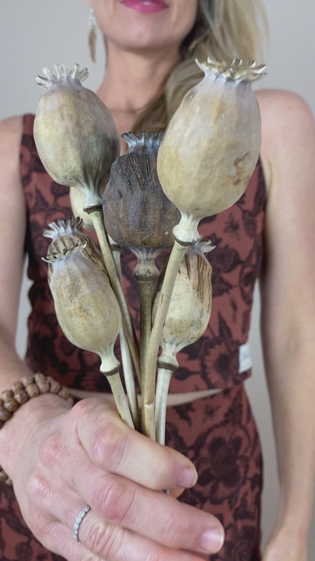 Wide Leg Pants - Opium Poppies Print