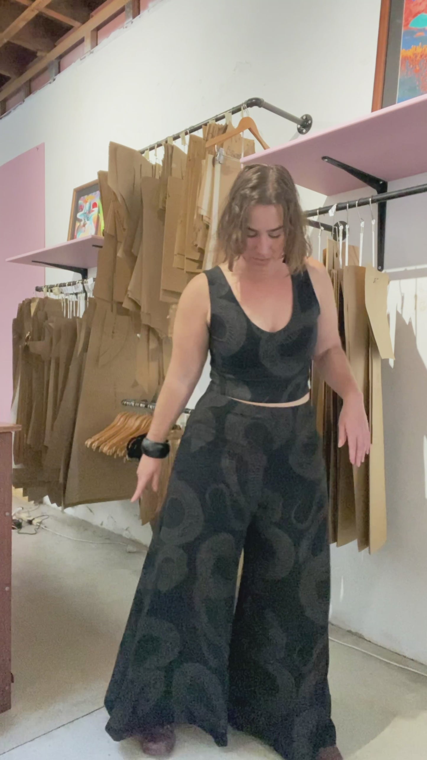 4 Way Reversible Crop - Diamond Python Print