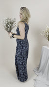 Wide Leg Pants - Flannel Flower Print