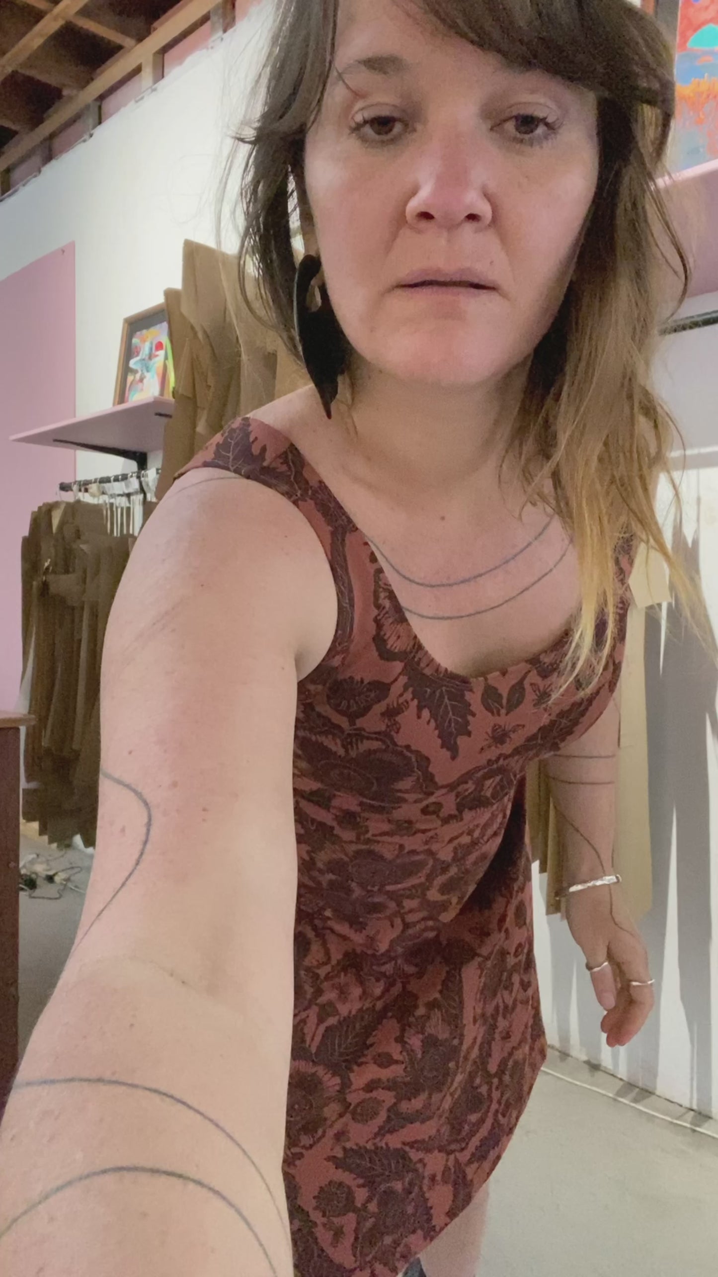 Swing Skirt - Opium Poppies Print (S)