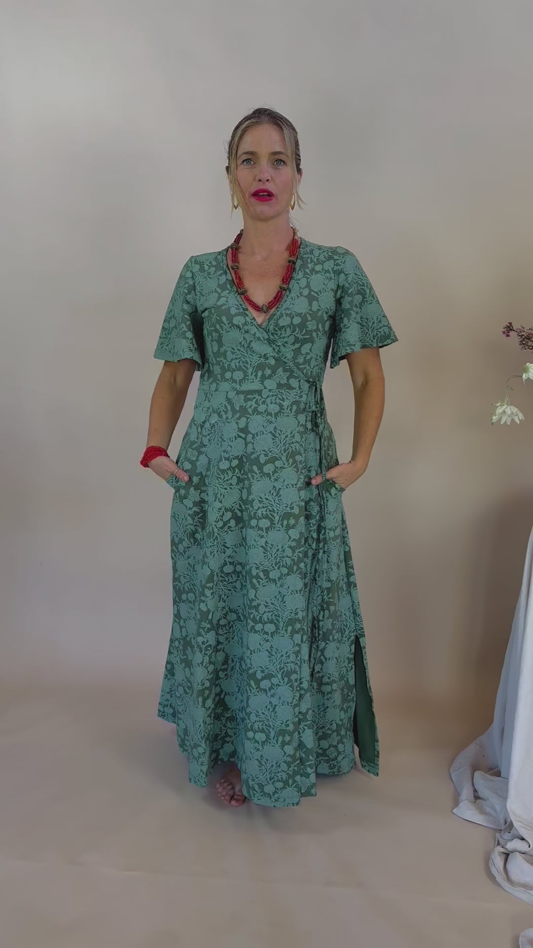 Wrap Dress - Marigold Connection Print