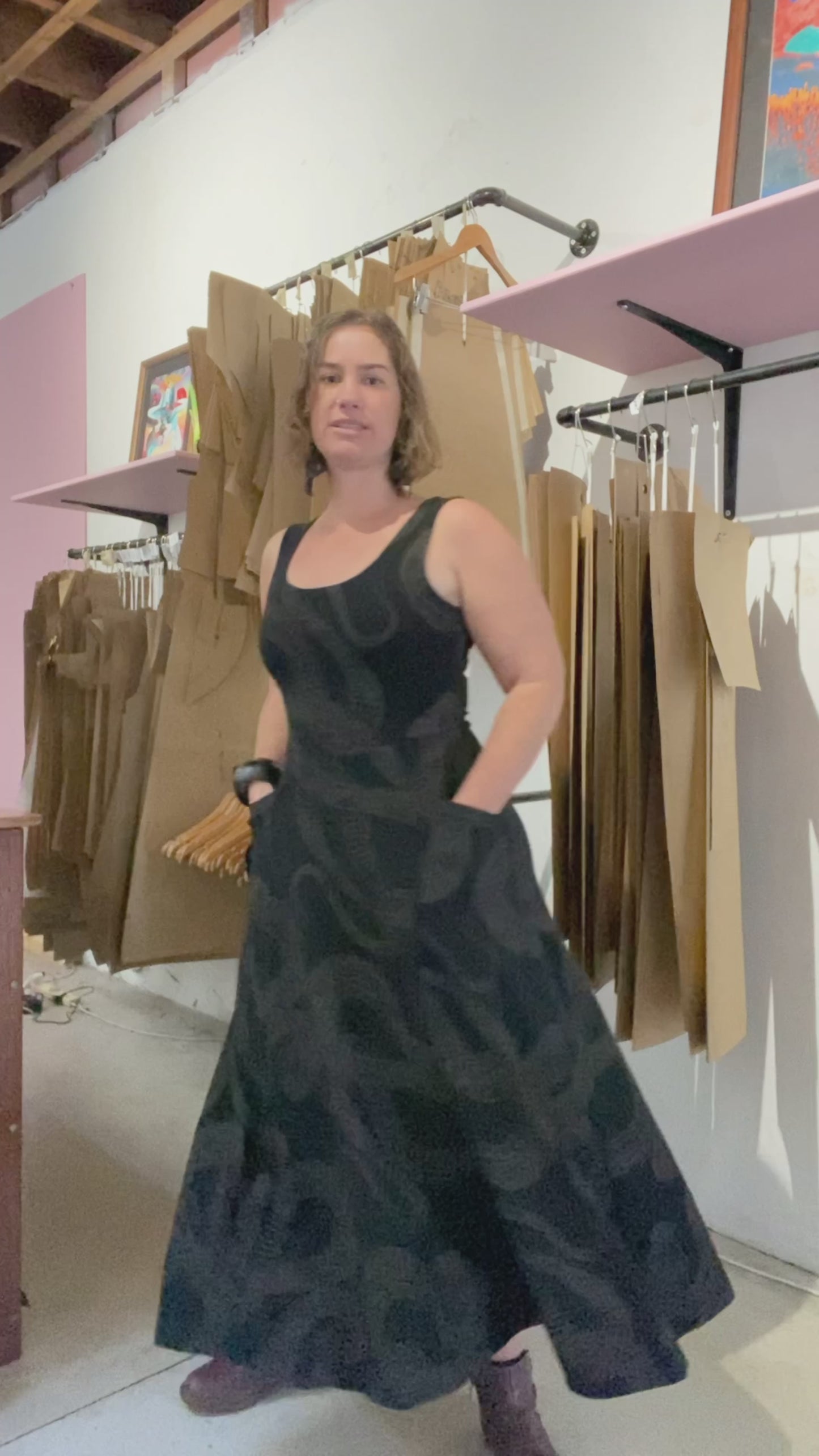 Flow Dress - Diamond Python Print (8,10)